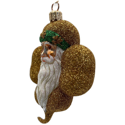 Patricia Breen Eire Santa Gold Shamrock St. Patrick's Christmas Tree Ornament