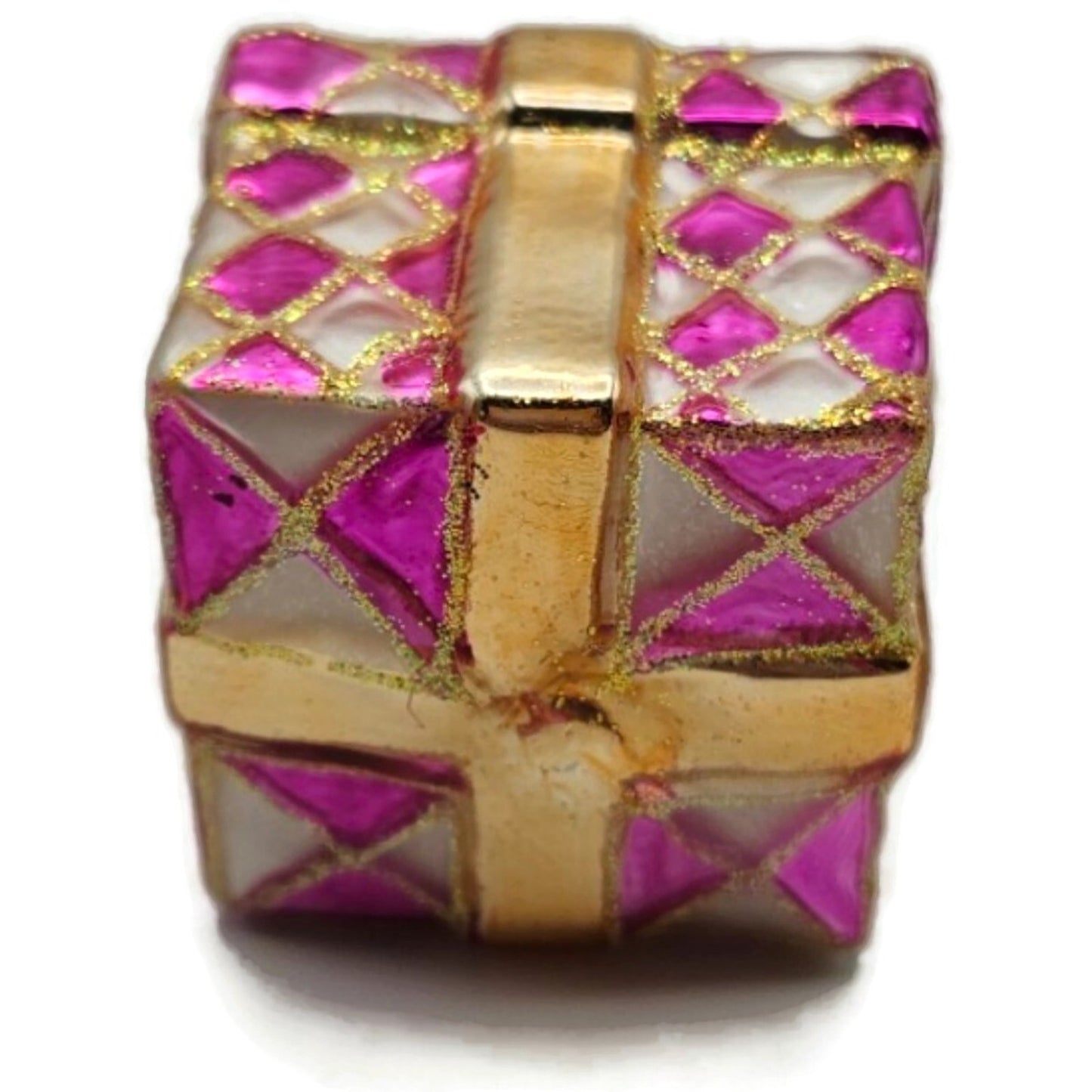 Christopher Radko Pretty Paper Gem Little Gems Pink Christmas Ornament 00-516-0