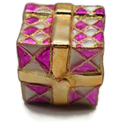 Christopher Radko Pretty Paper Gem Little Gems Pink Christmas Ornament 00-516-0