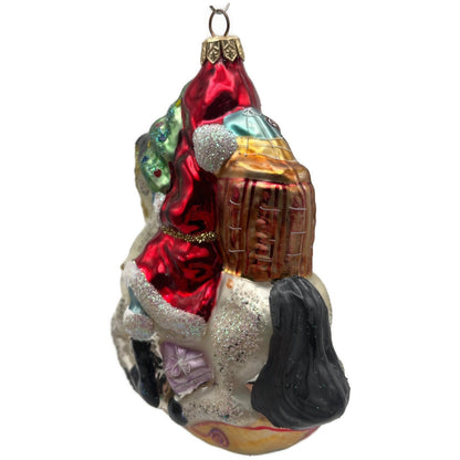 Christopher Radko Carousel Santa Rocking Horse Christmas Tree Ornament 95-133-0