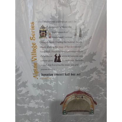 Dept 56 Alpine Village Bavarian Concert Hall Box Set 6003047 Oktoberfest Limited