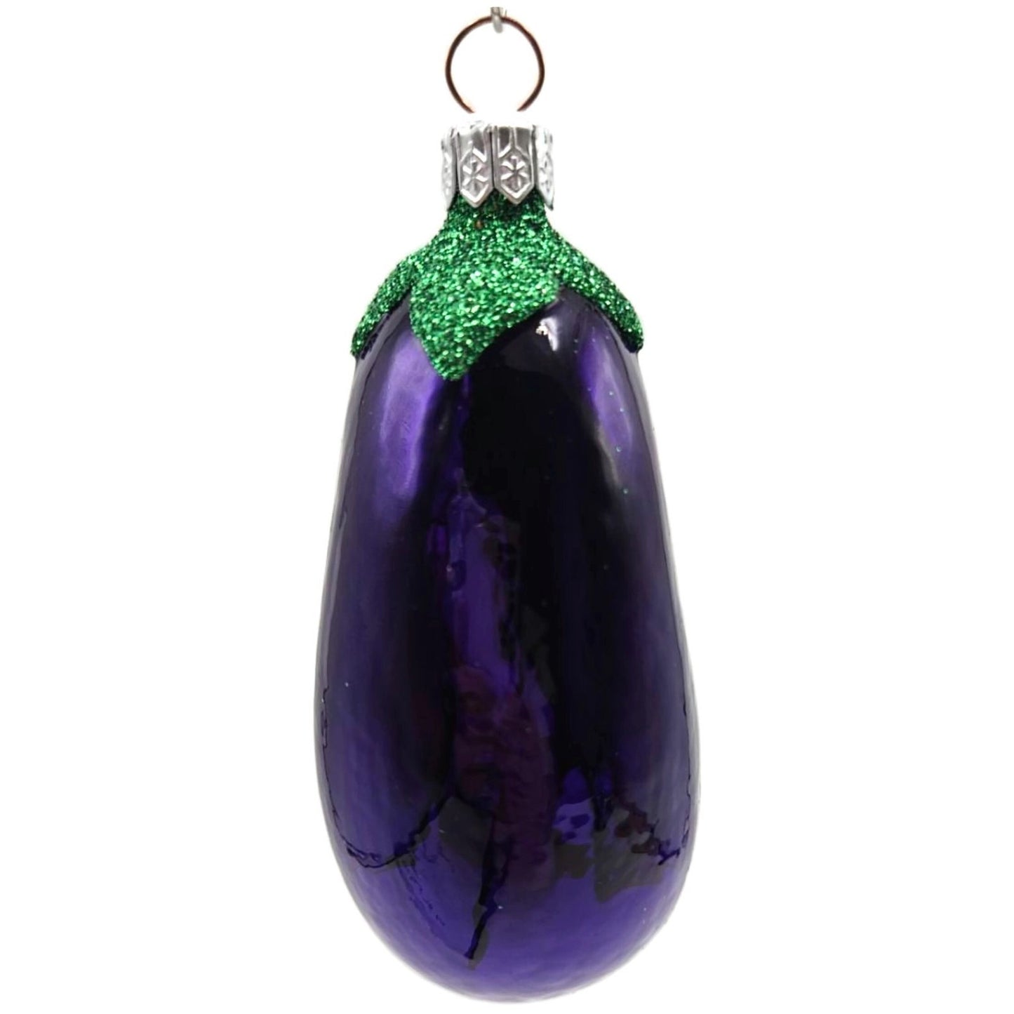 Patricia Breen Walk In Marche Ouvert Un Aubergine Eggplant Holiday Ornament 9941