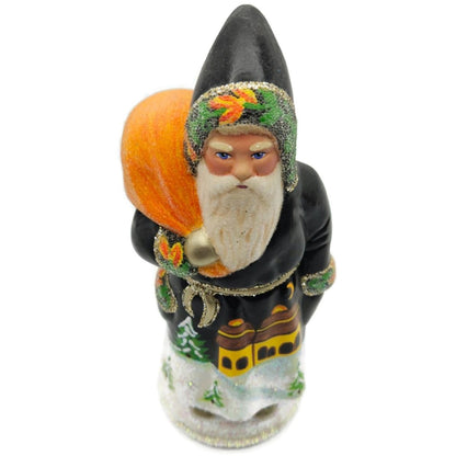 Ino Schaller Russian Fable Orange Black Paper Mache Candy Container Limited CATZ