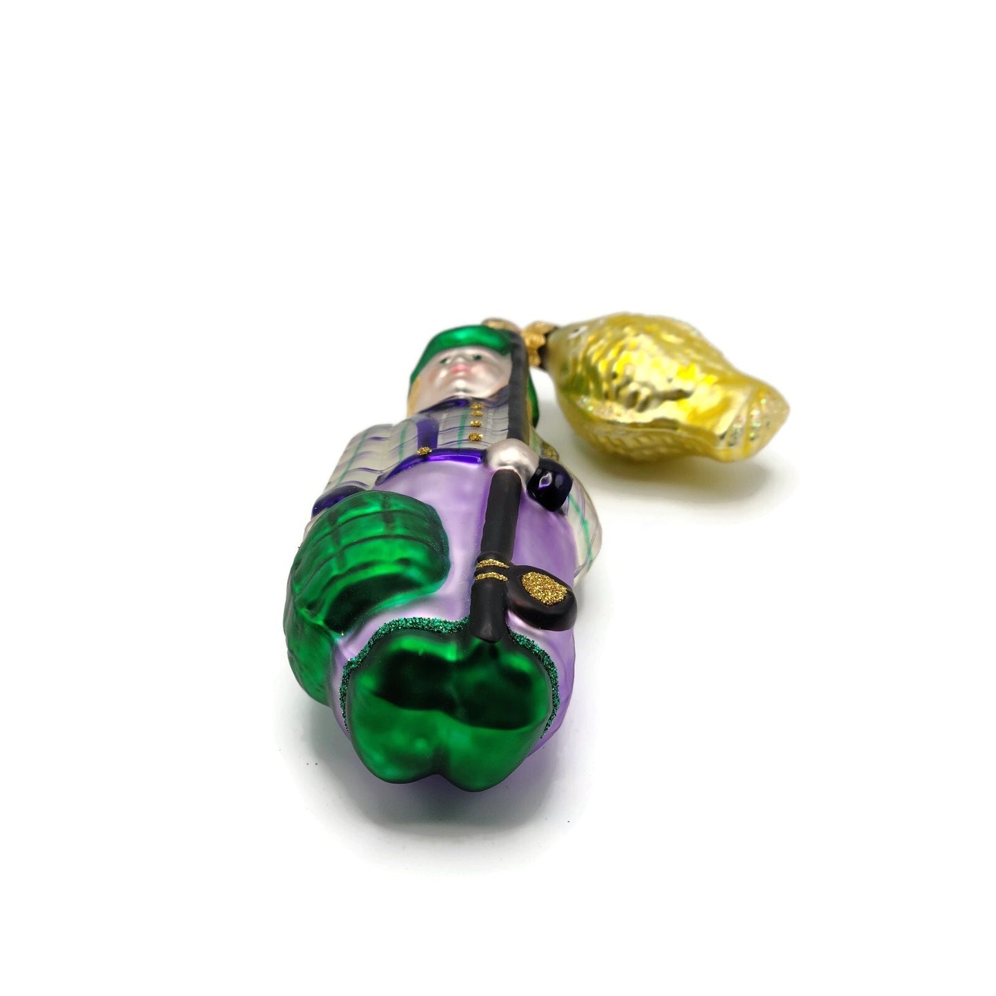 Patricia Breen Fisherboy and Fish Purple Gold Fish Summer Nautical Tree Ornament