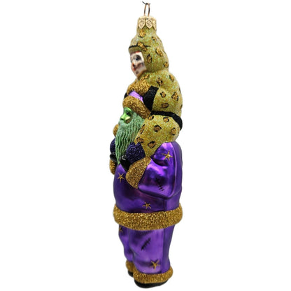 Patricia Breen Carry Me Santa Frankenstein And Leopard Boy Halloween Ornament