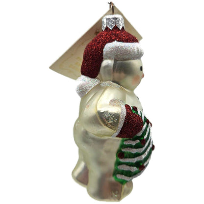 Patricia Breen Henry The Little Snowman Snowflakes Green Red Christmas Ornament