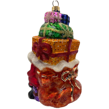 Christopher Radko Piled Mile High Santa Claus Christmas Tree Ornament 97-234-0