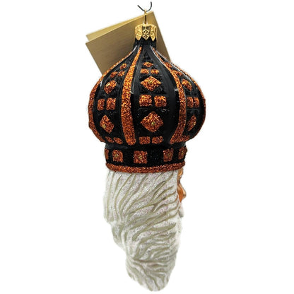 Patricia Breen Bijoux Noel Black Orange Santa Halloween Christmas Ornament 2101
