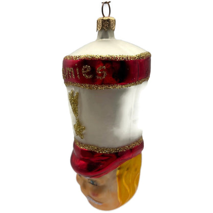 Christopher Radko Drum Major Bloomies Glass Christmas Tree Ornament 95-066-B