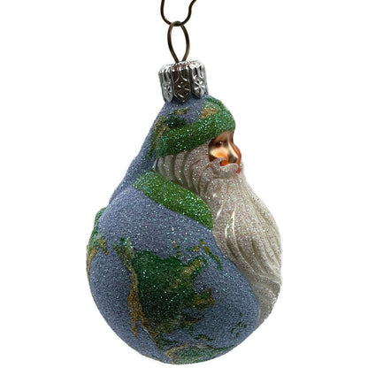 Patricia Breen Miniature Santa du Monde Globe Earth Christmas Tree Ornament
