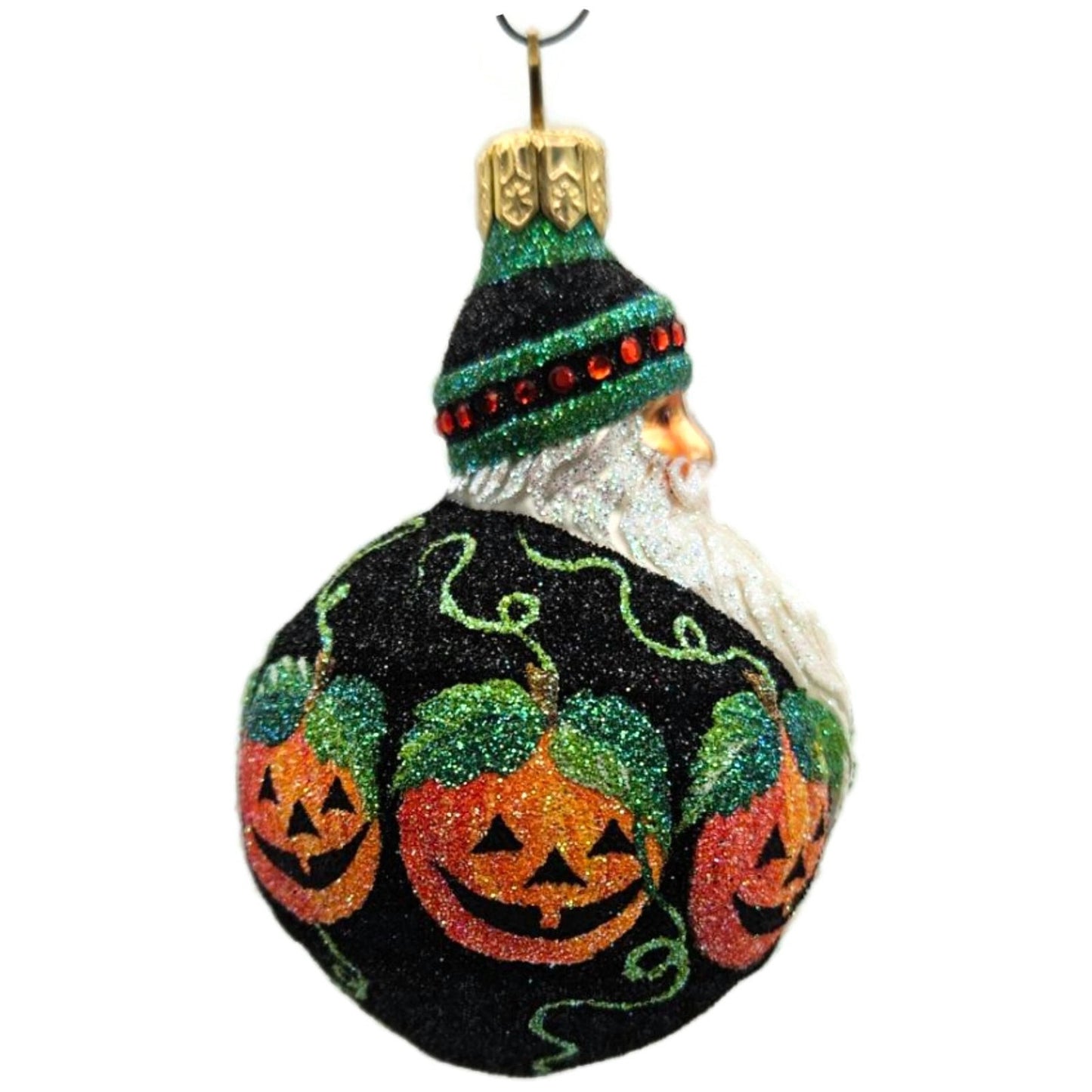 Patricia Breen Mini Hollstrom Santa Jack-o-Lantern Halloween Christmas Ornament