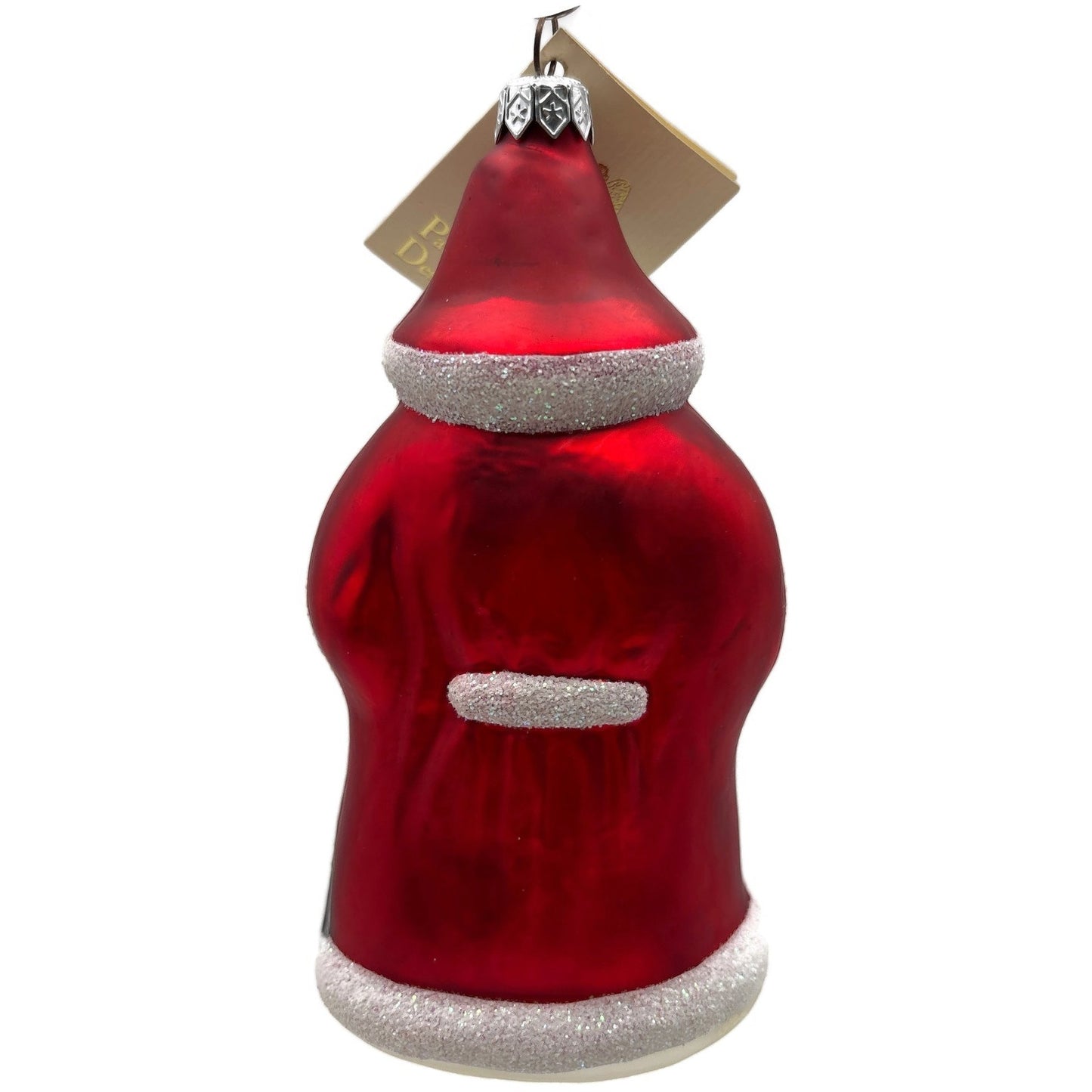 Patricia Breen Woodland Santa Claus Cherry Red Christmas Tree Ornament