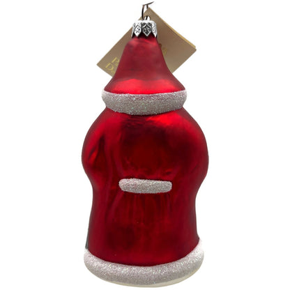 Patricia Breen Woodland Santa Claus Cherry Red Christmas Tree Ornament