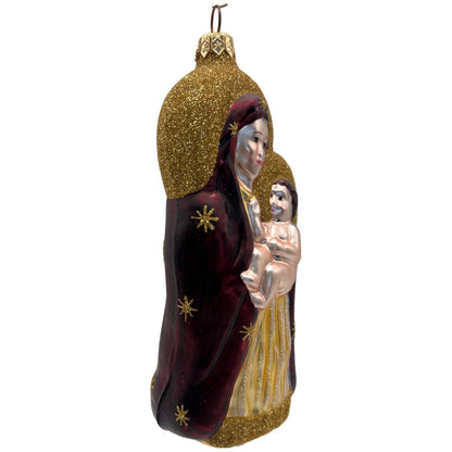 Patricia Breen Madonna of The Sun Bordeaux Stars Religious Christmas Ornament
