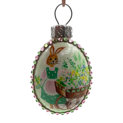 Patricia Breen Miniature Egg Abundance Bunny Flower Easter Christmas Ornament