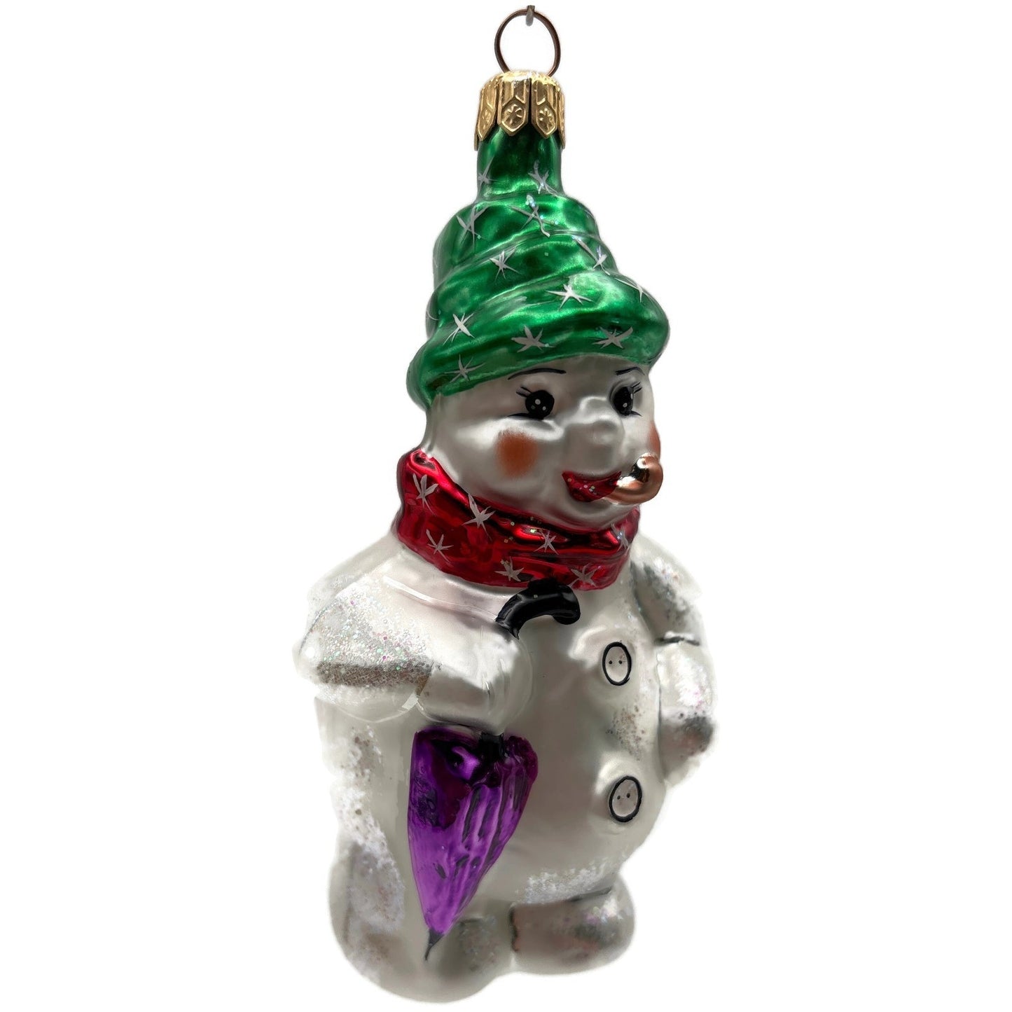 Christopher Radko Frosty Weather Snowman Christmas Tree Ornament 96-SP-14