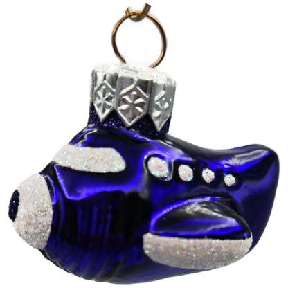 Patricia Breen Miniature Spruce Goose Purple White Plane Christmas Ornament CATZ