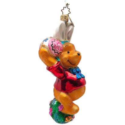Christopher Radko Easter Pooh Disney Exclusive Bunny Ears Christmas Ornament
