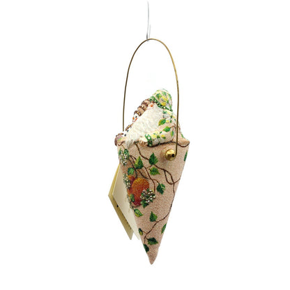 Patricia Breen Victorian Candy Cone Peaches Spring Christmas Tree Ornament