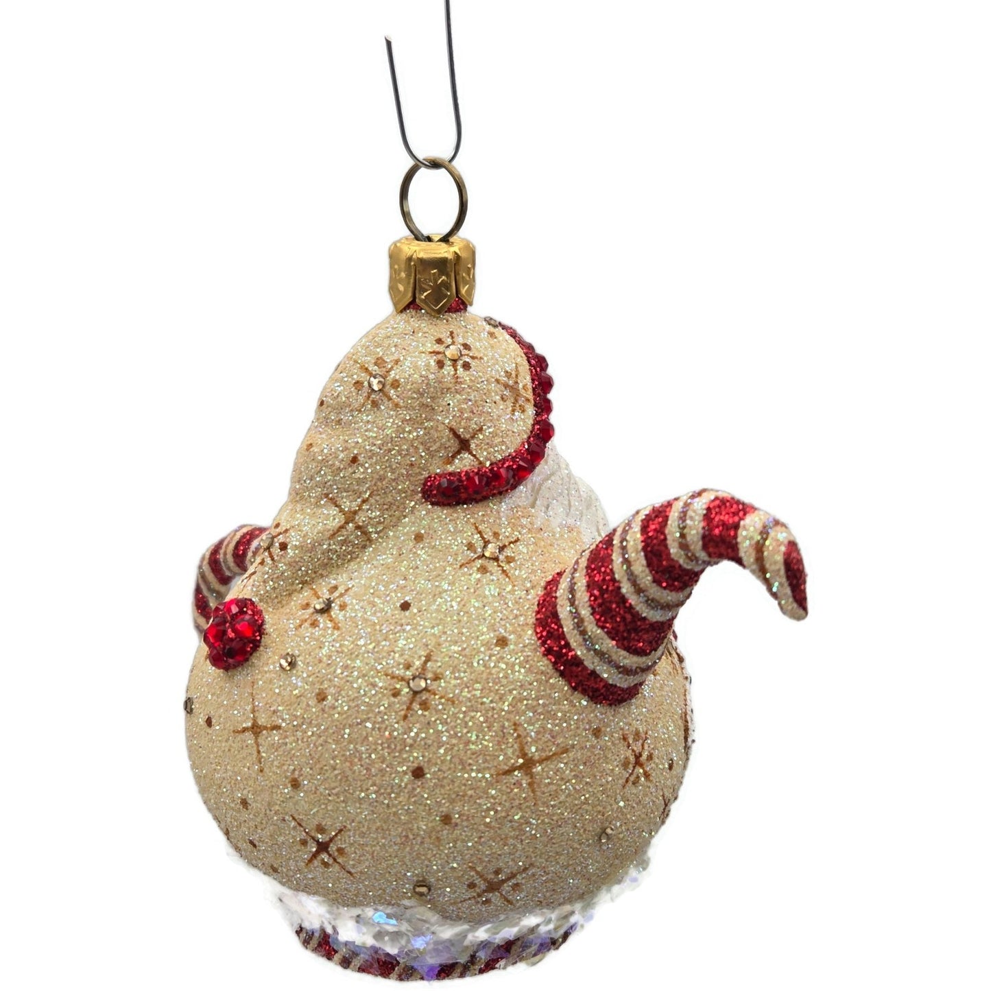Patricia Breen And Cream Too Gingerbread Santa Snowflakes Christmas Ornament