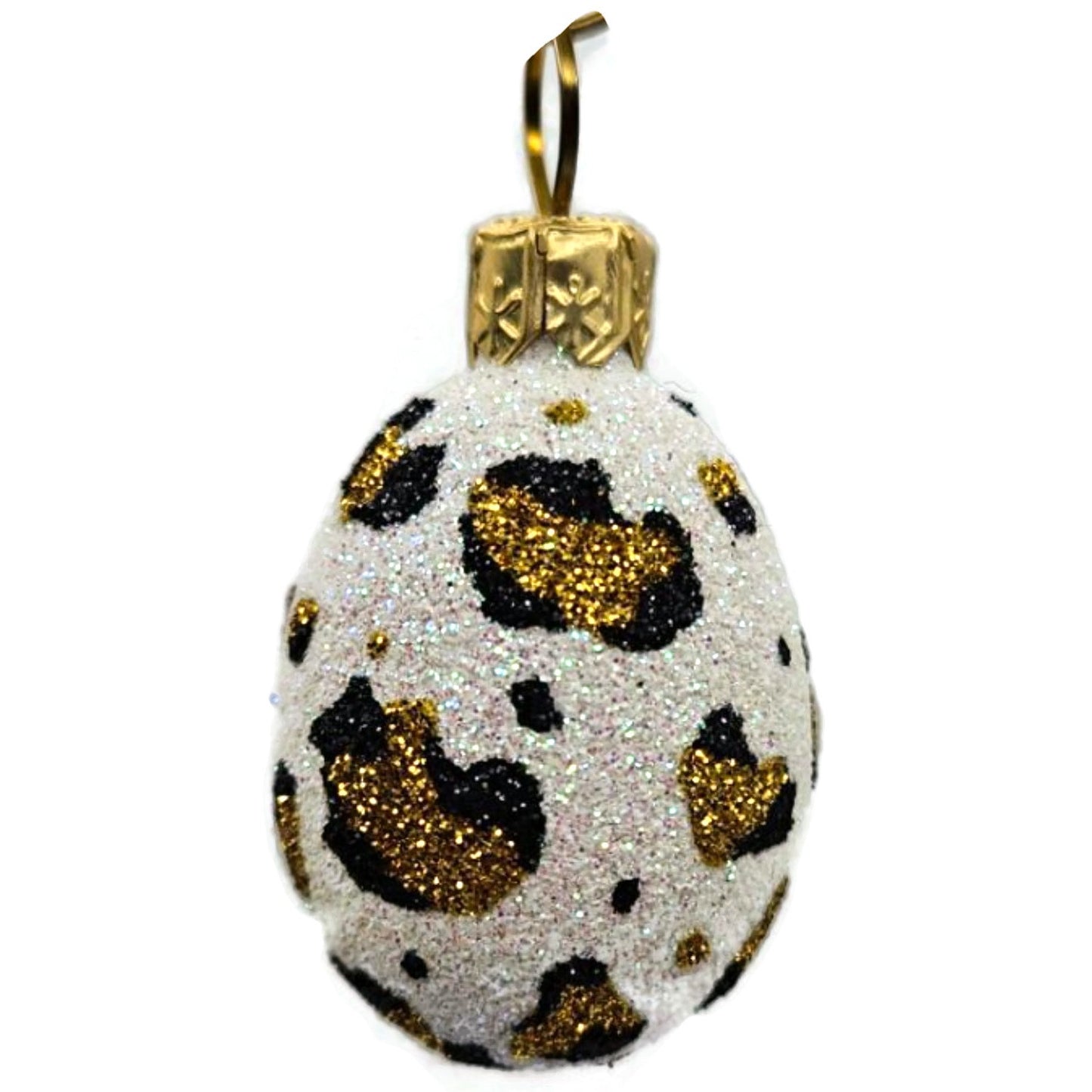 Patricia Breen Miniature Egg Leopard Animal Print Easter Spring Ornament 2834