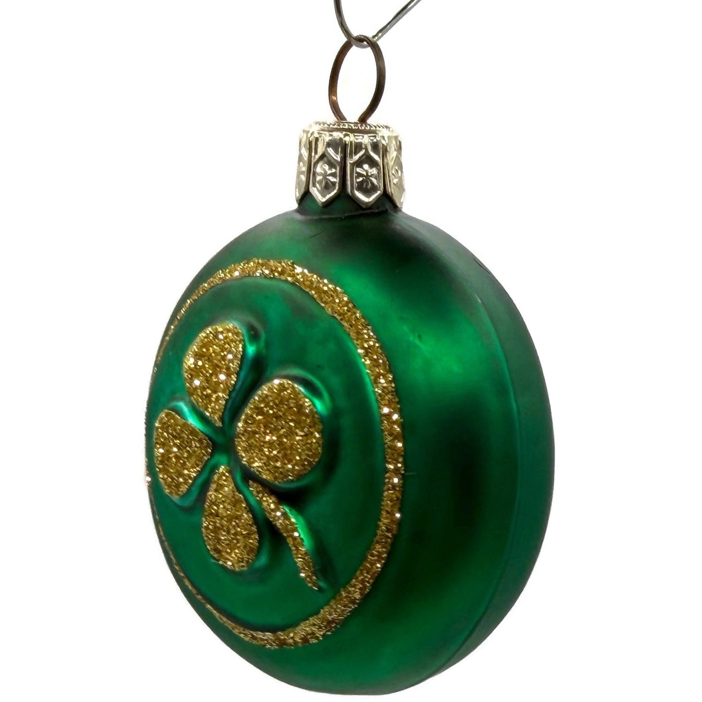 Patricia Breen Clover Medallion Round Shamrock Christmas Ornament 9600WA