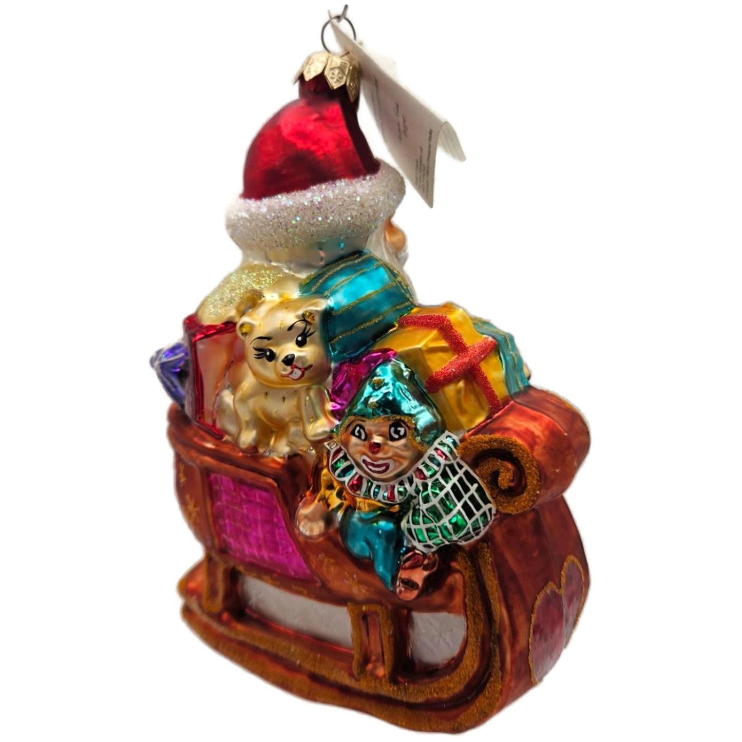 Christopher Radko Heartlight Express Santa Claus Sleigh Toys Ornament 97-250-0