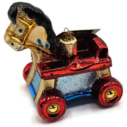 OWC Rocking Horse Toy Ornament Hanging Old World Christmas Holiday Tree Decor