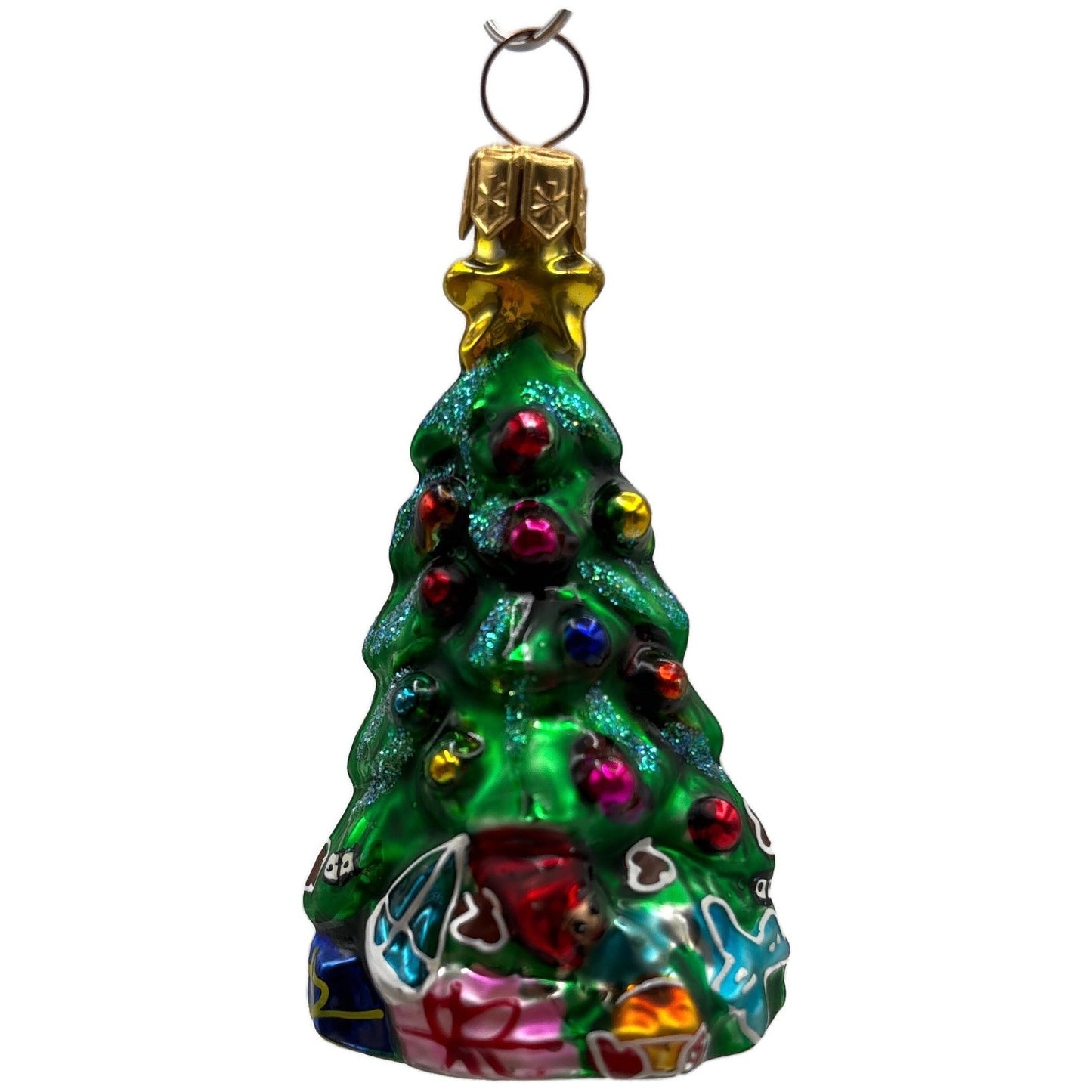 Christopher Radko Spruced Up Spruce Little Gems Holiday Glass Ornament 97-152-0