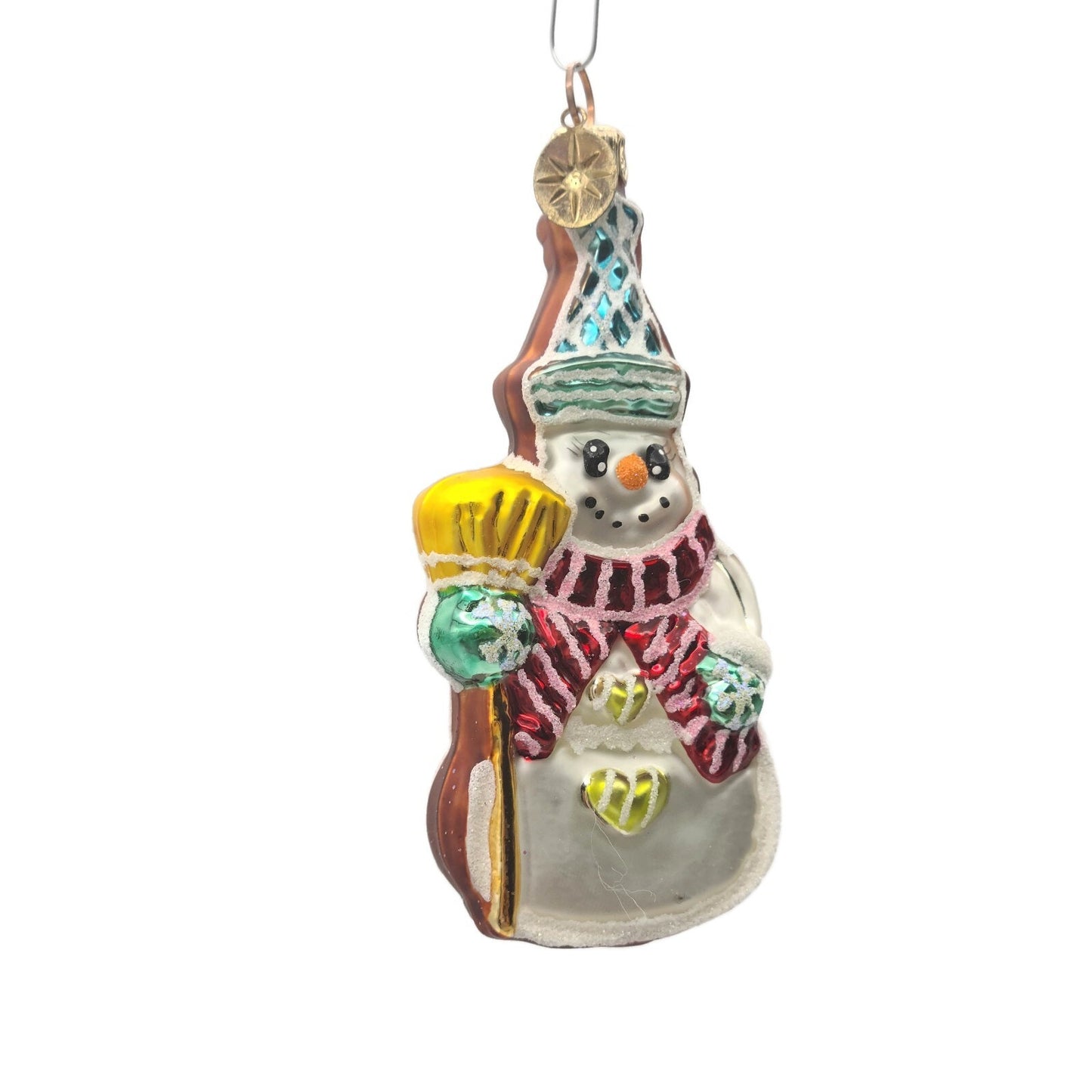 Christopher Radko Cookie Cut Frosty Gem Snowman Christmas Tree Ornament 0107800