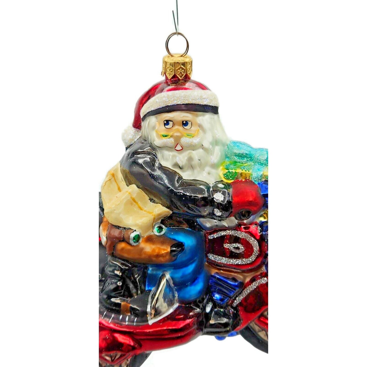 Christopher Radko Harley Davidson Santa Side Car Christmas Ornament 99-HAR-03