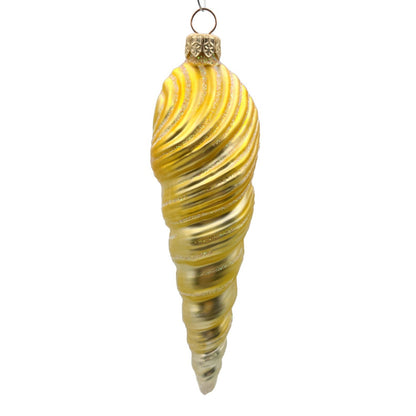 Patricia Breen Triton Santa Gold Red Sea Shell Summer Nautical Tree Ornament