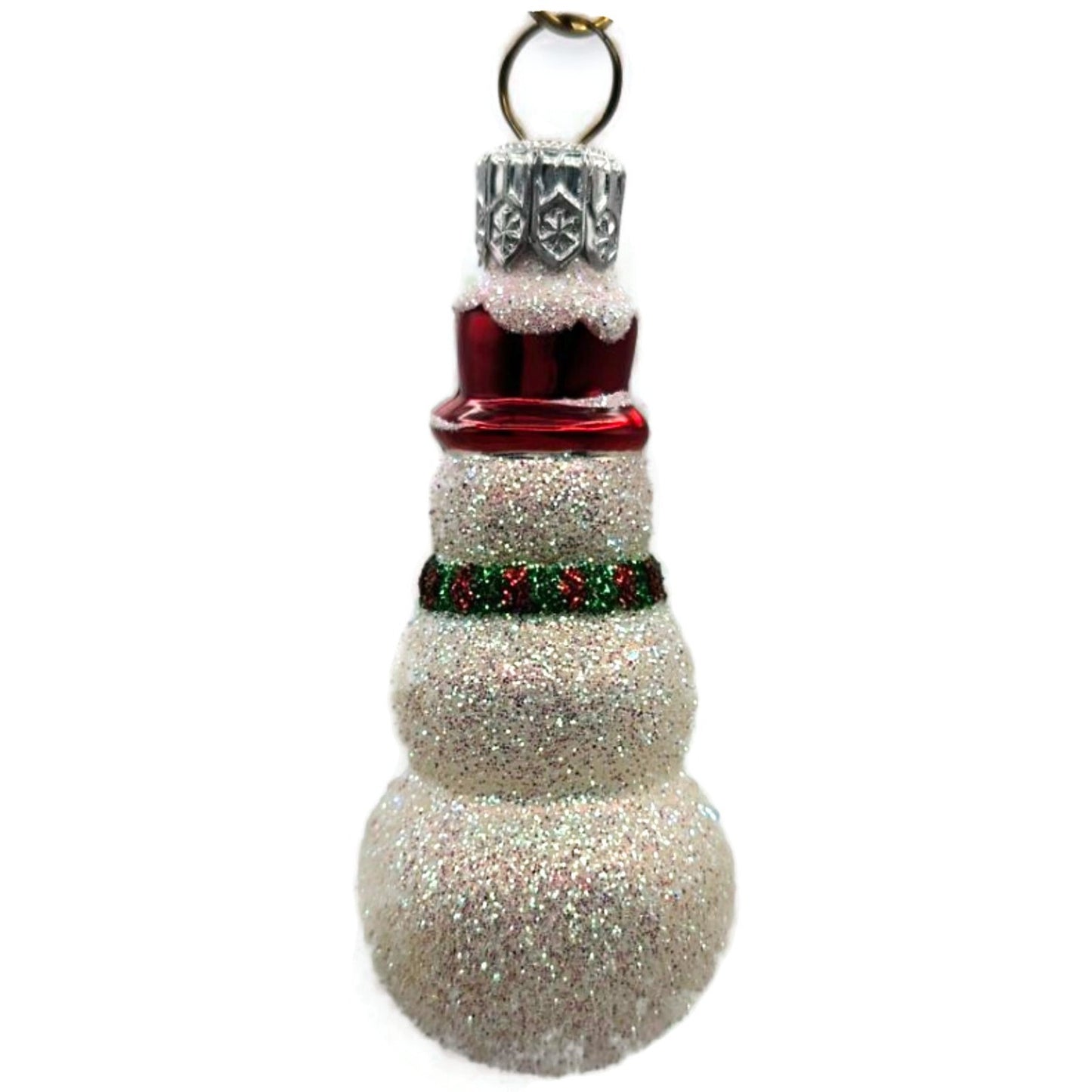 Patricia Breen The Littlest Snowman Stripe Scarf Red Hat Christmas Ornament 2327