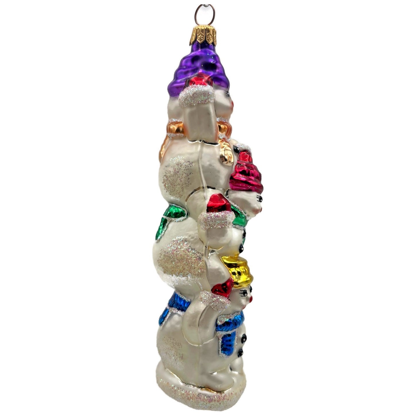 Christopher Radko Snowtem Pole Snowman Christmas Tree Ornament 96-155-0