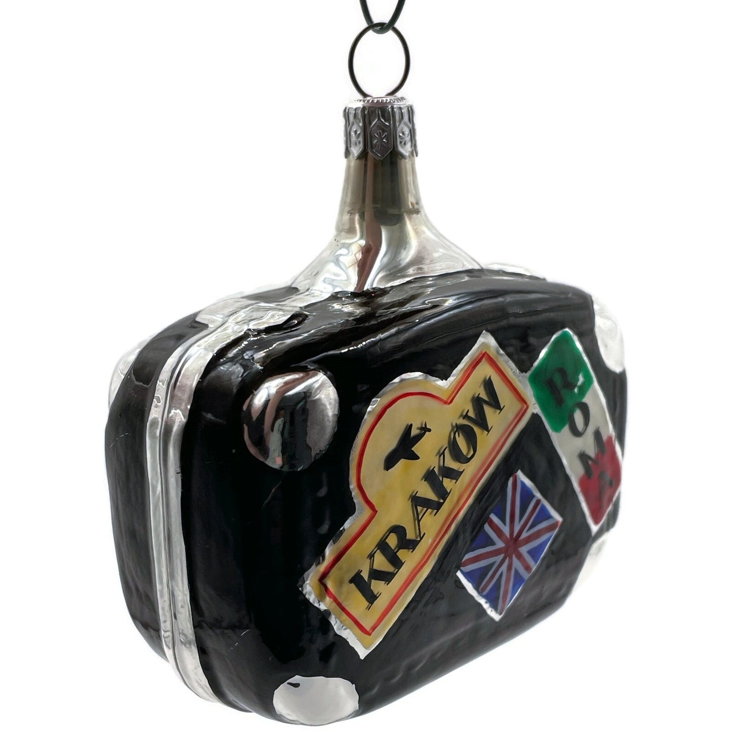 Patricia Breen Valise Black Krakow UK Travel Christmas Holiday Tree Ornament