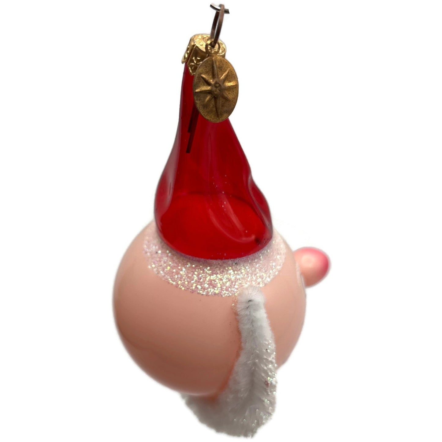 Christopher Radko Santa Blush Italian Glass Christmas Tree Ornament 0013700