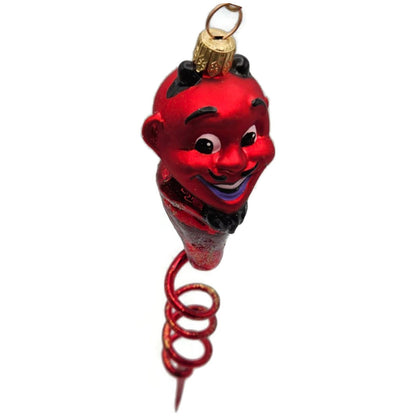 Christopher Radko Tricks for Treats Spiral Devil Red Halloween Ornament 98-047-0