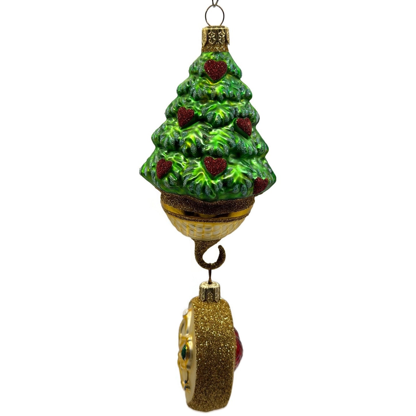 Patricia Breen Five Golden Rings Medallion 12 Days of Christmas Tree Ornament
