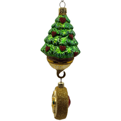 Patricia Breen Five Golden Rings Medallion 12 Days of Christmas Tree Ornament