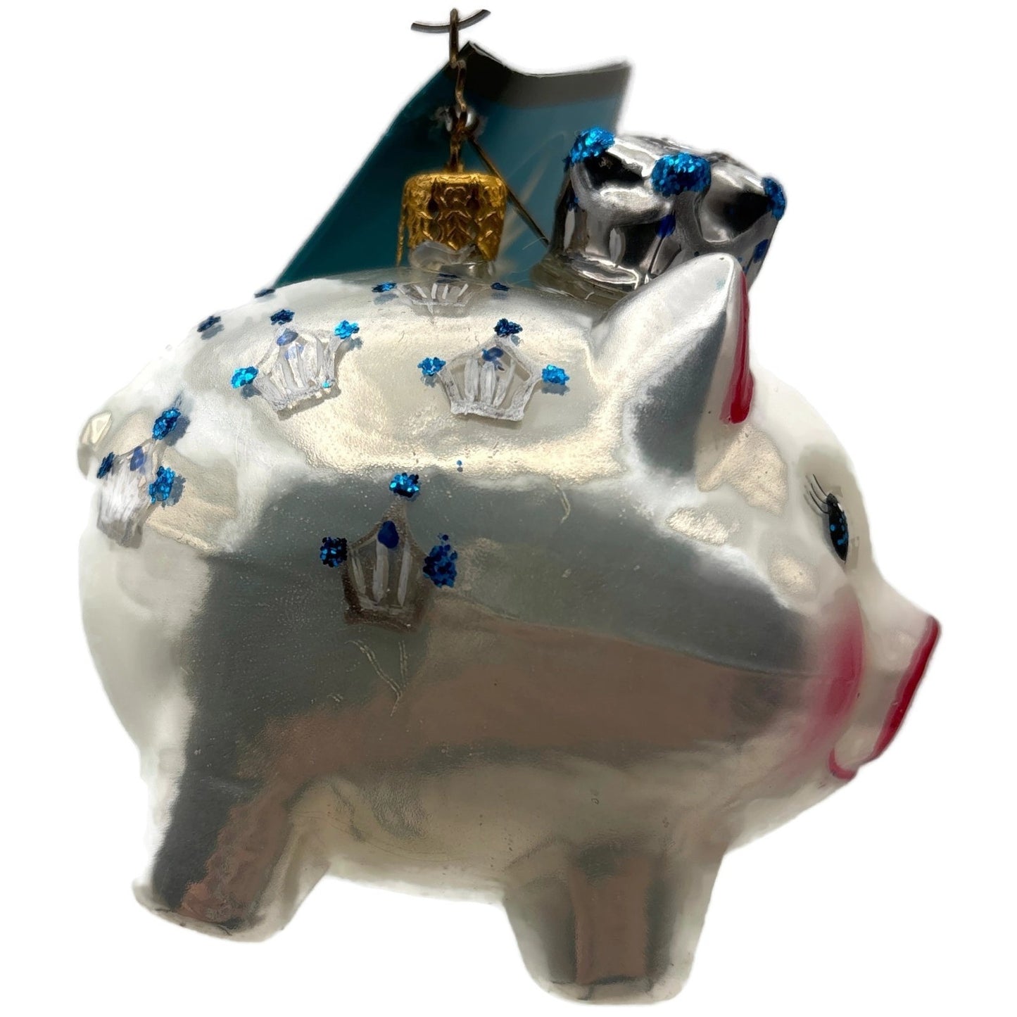 Christopher Radko Little Pen Pals Pig Pink Prince Pet Christmas Ornament 1012211