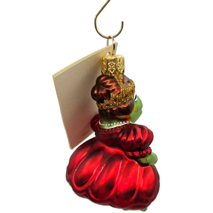 Patricia Breen Josephine Frog Queen Red Green Animal Christmas Tree Ornament