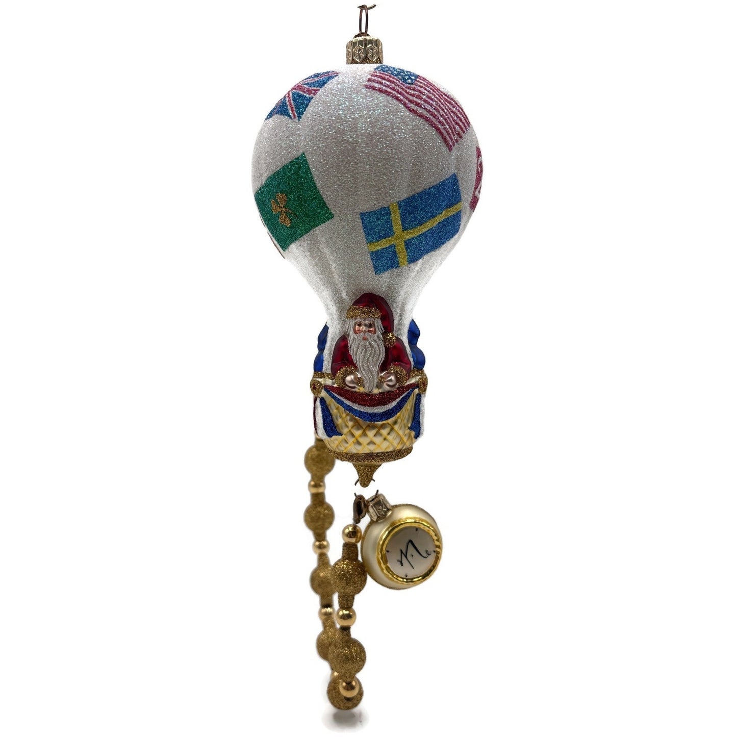 Patricia Breen Citizen of the World Hot Air Balloon Christmas Tree Ornament NM