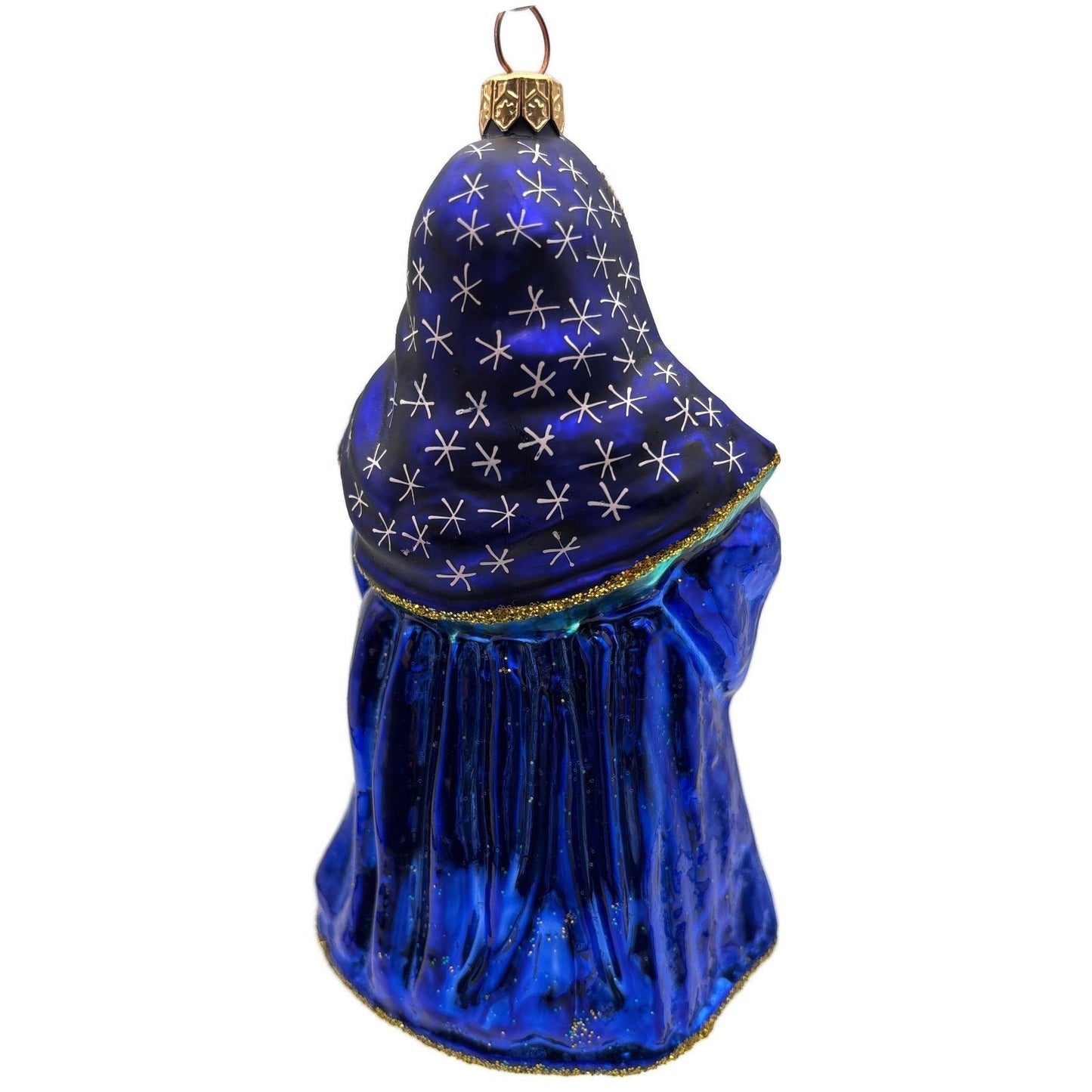 Christopher Radko Christmas Magic Santa Stars Blue Christmas Ornament 96-SP-13