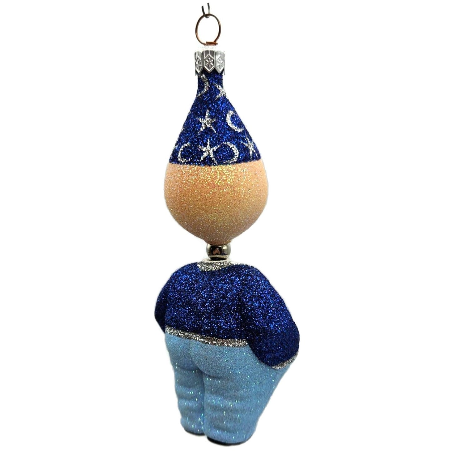 Patricia Breen Trick Or Treaters Wiz Moon Stars Glass Halloween Ornament 2282