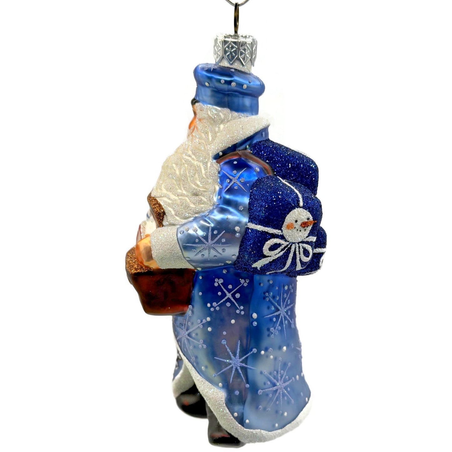 Patricia Breen Postal Santa Mailman Snowflakes Snowman Christmas Ornament 2388