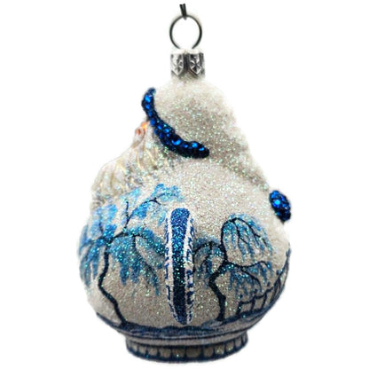 Patricia Breen And Cream Too Blue Willow Spring Christmas Tree Ornament CATZ