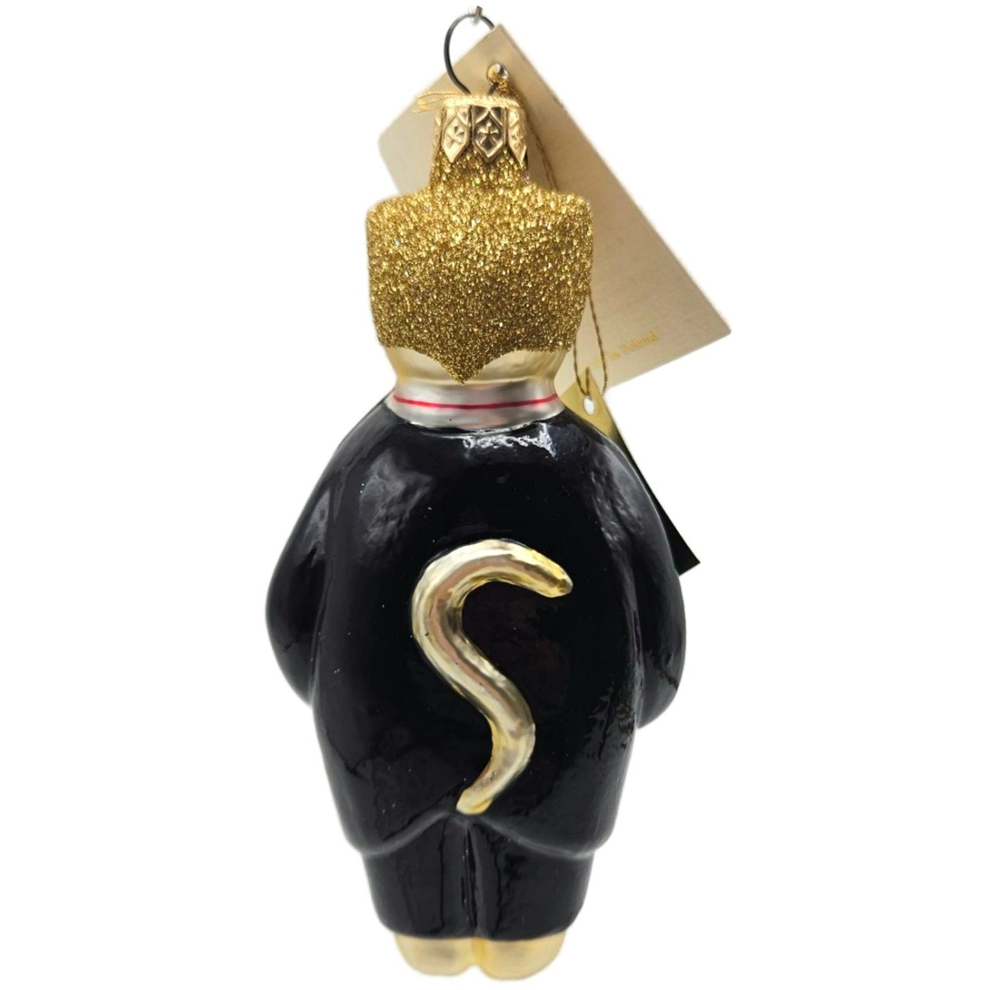 Patricia Breen Fiddling Cat Elvis Black Hey Diddle Diddle Christmas Ornament