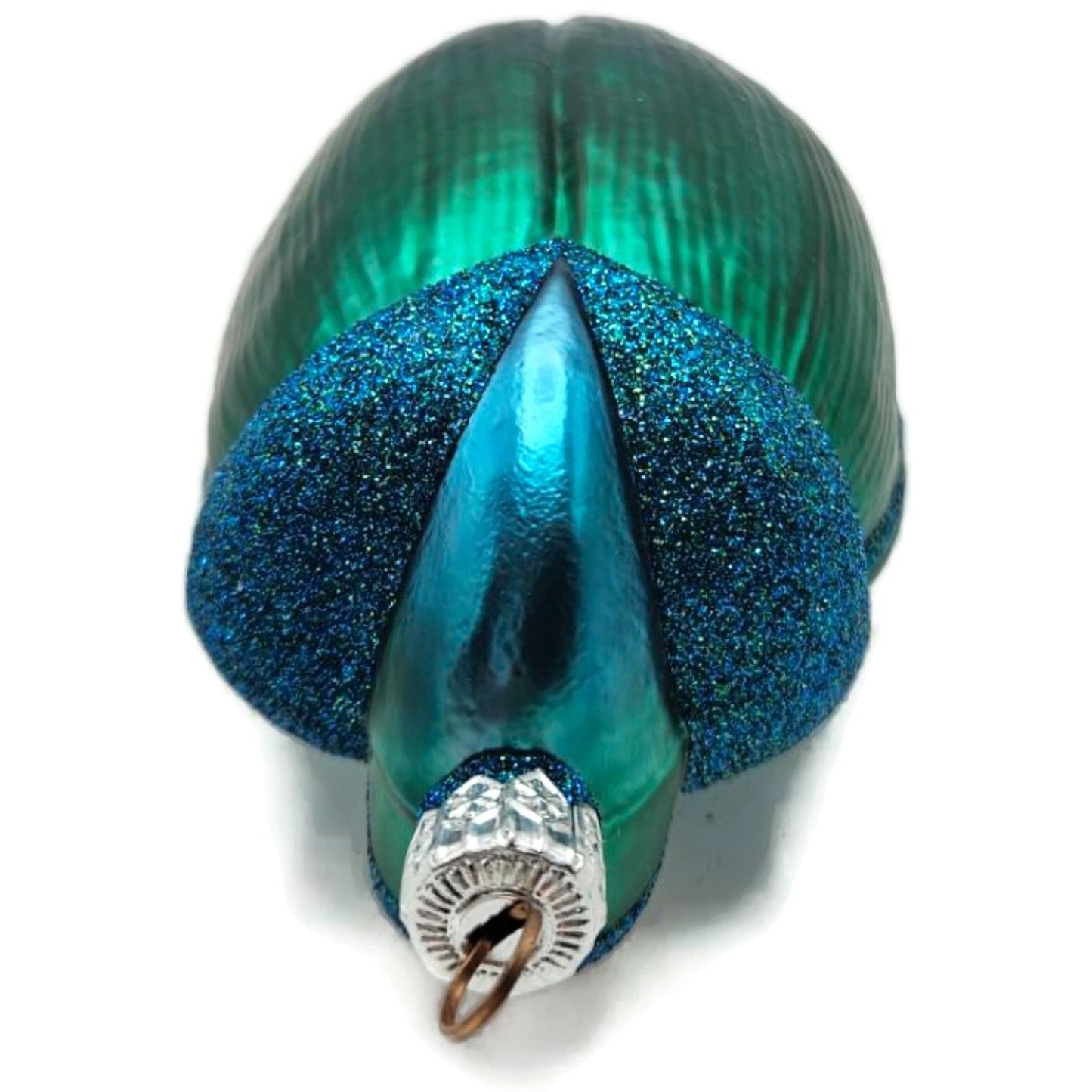 Patricia Breen Scarab Santa Claus Turquoise Bug Spring Christmas Tree Ornament