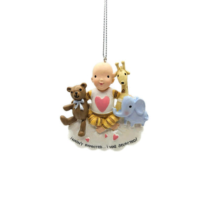 Baby's First Christmas Zoo Animals Adoption Resin Holiday Tree Ornament Midwest