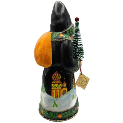 Ino Schaller Russian Fable Orange Black Paper Mache Candy Container CATZ Limited
